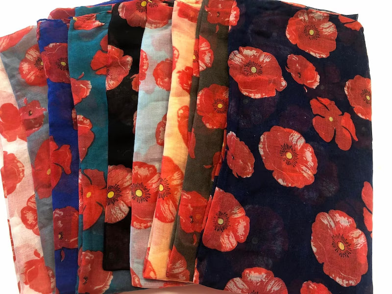 Poppy Scarf 8 colours available