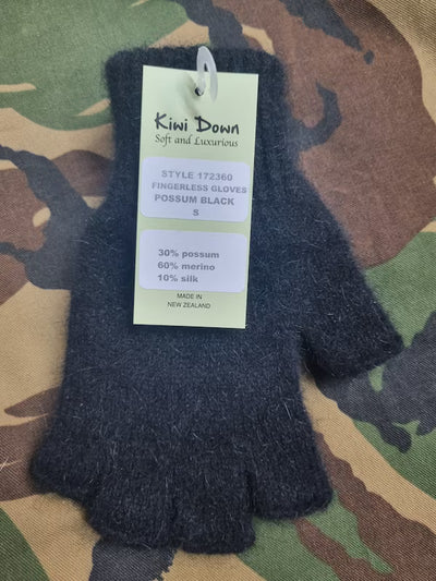 Kiwi Down Possum Merino & Silk Fingerless Gloves