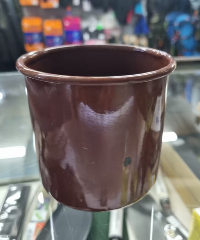 Post WW11 British Army Military Issue Brown Enamel Cup 1952