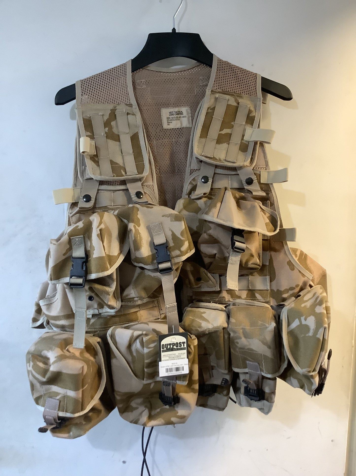 Desert DPM Camo - Vest Tactical Load Carrying webbing with pouches - Save $65
