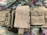 Twin-needle battle belt and pouches