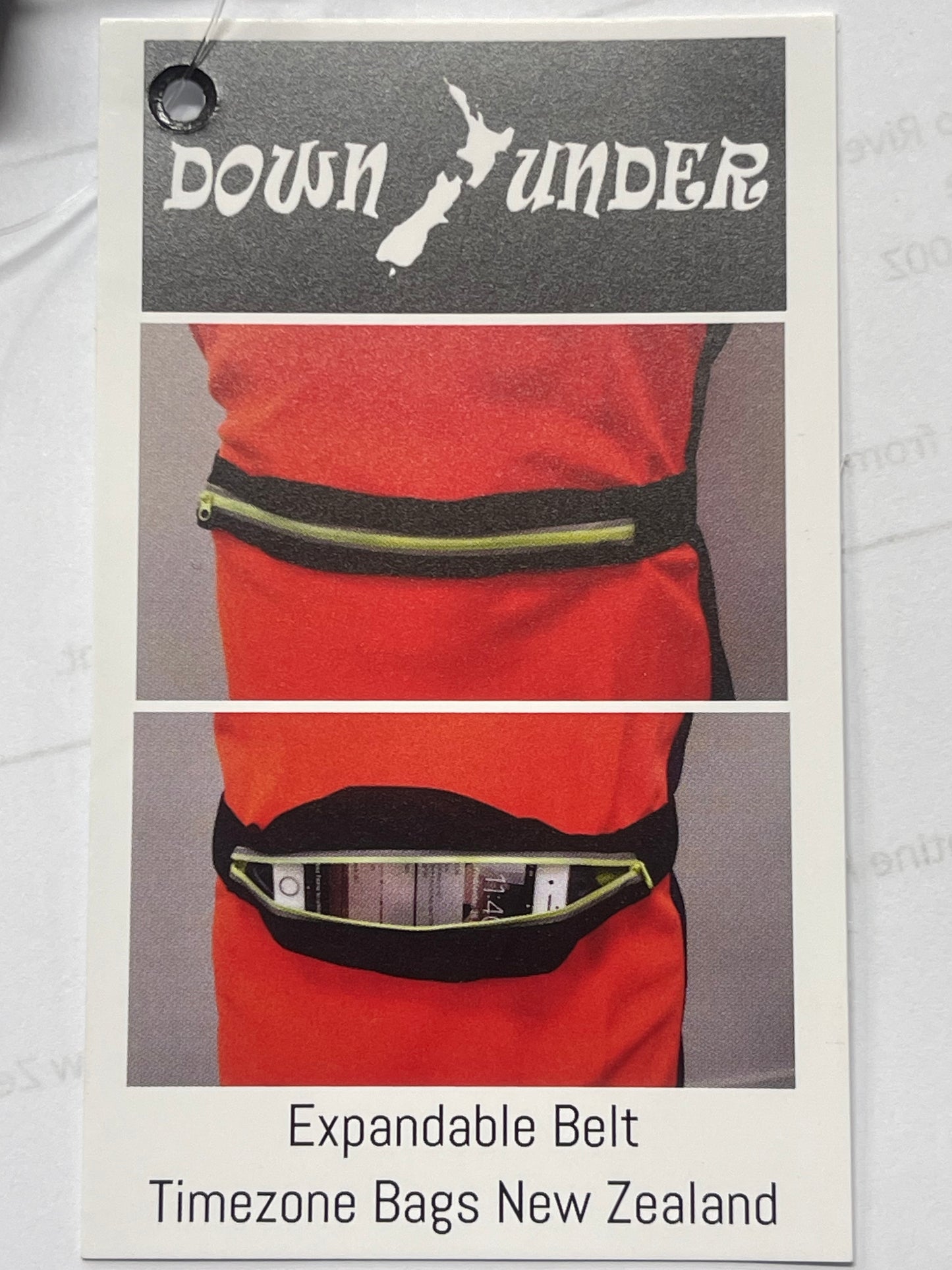 Down Under Expandable travel/sport Belt