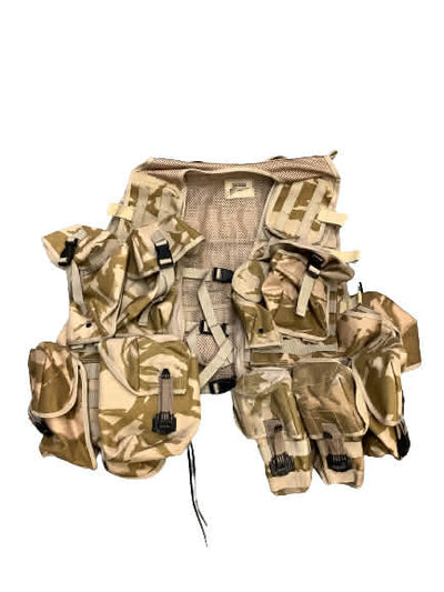 Desert DPM Camo - Vest Tactical Load Carrying webbing with pouches