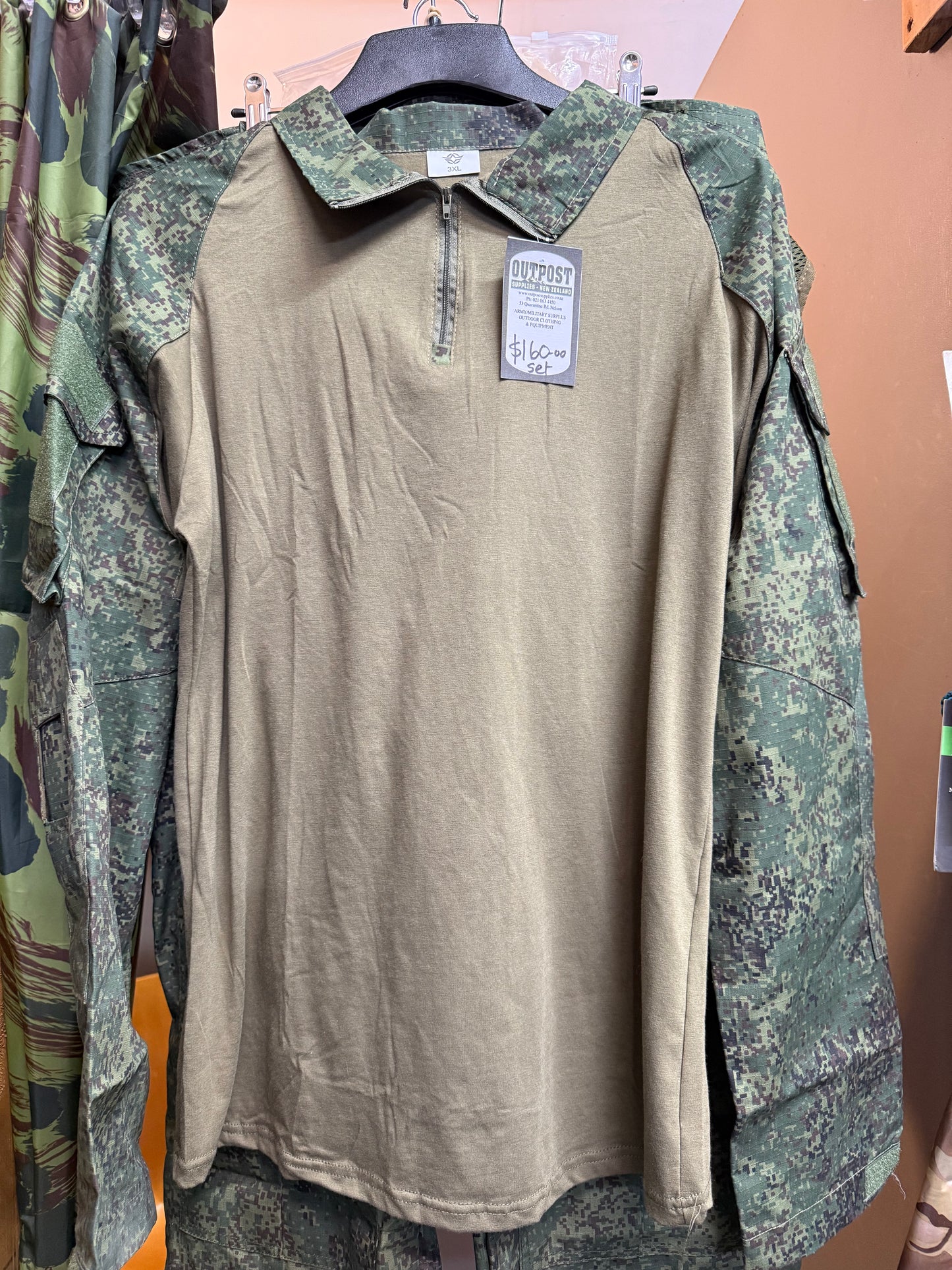 BDU Tactical Set - Shirts and Trousers - Digital Woodland Print - 3XL