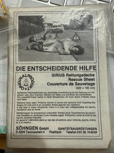 Genuine German Emergency/Survival Thermal blanket