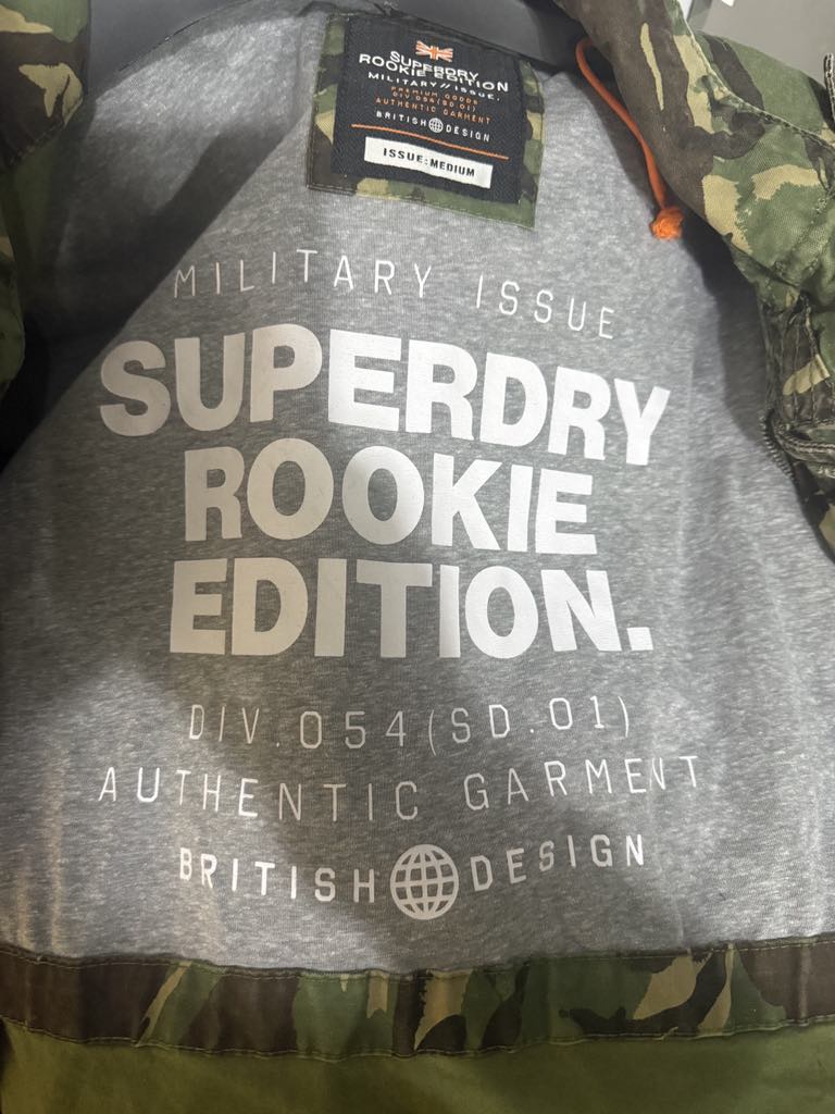 SUPERDRY Rookie Edition Camo Jacket - Medium