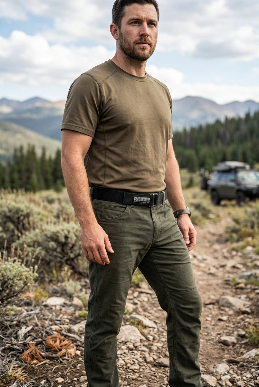 Black Hawk Tactical Webbing Belt with Speed Buckle