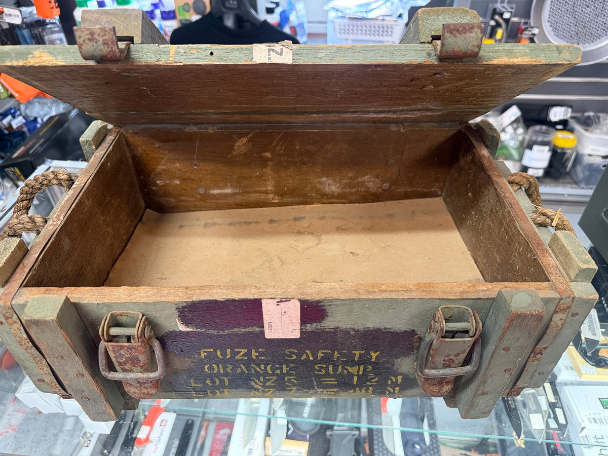 Old Wooden Ammunition Box