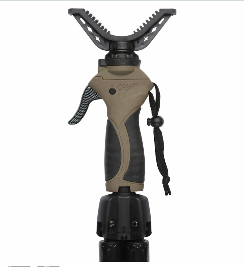 Tactical tool with a black and brown design on a white background