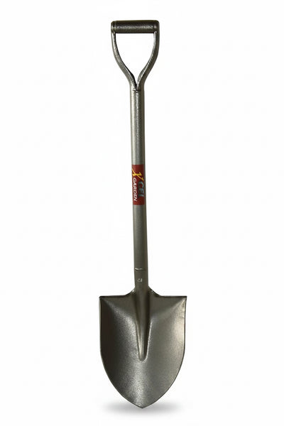 Shovel D Handle Round Mouth - All Steel Grey
