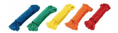Klintek All Purpose Rope 4mm x 15m Assorted Colours -