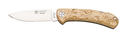 Joker Cocker Folding Knife- Nl134 Curley birch wood Handle