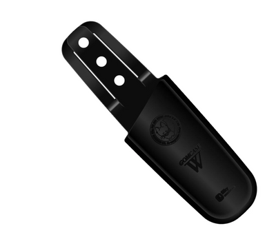Black rubber double section case for folding saws and secateurs with the Silky logo on it.