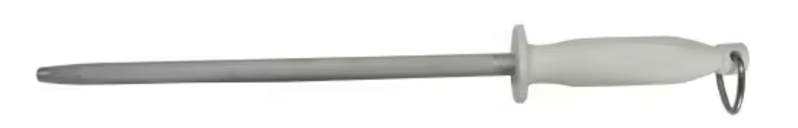 Butchers Steel White Handle Extra Fine Cut 300mm