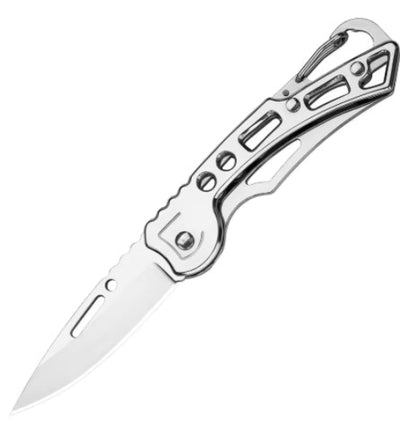 Folding Pocket Knife - Black or Silver