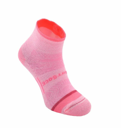 Wright Socks Coolmesh II - Quarter Socks - Strawberry Pink
