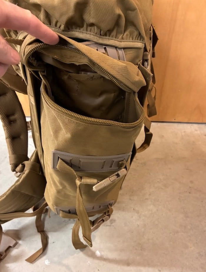 Bundeswehr Heavy Duty 75L Canvas Rucksack - Variable Size 2nd hand
