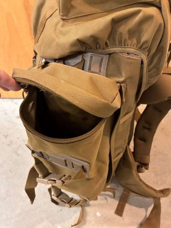 Bundeswehr Heavy Duty 75L Canvas Rucksack - Variable Size 2nd hand