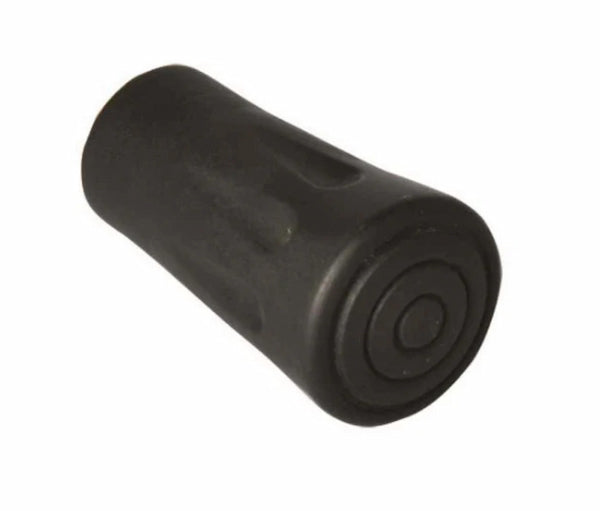 Black cylindrical object on a white background