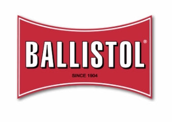 Ballistol logo with red background and white text
