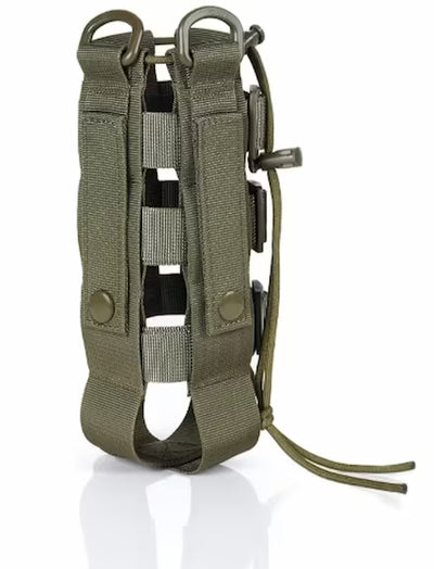 Green tactical harness on a white background