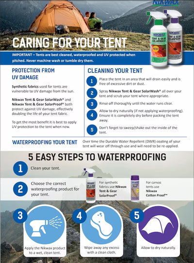 Nikwax Tent & Gear SolarWash Spray-On (500ml)