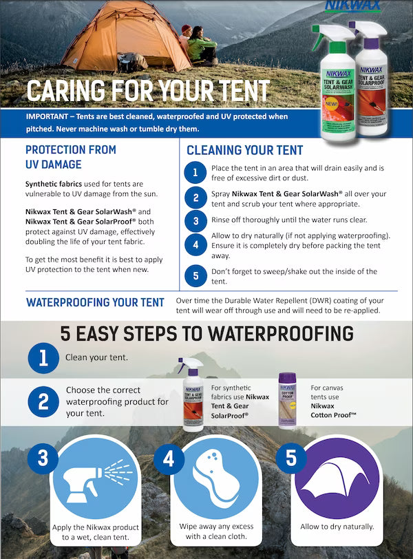 Nikwax Tent & Gear SolarWash Spray-On (500ml)