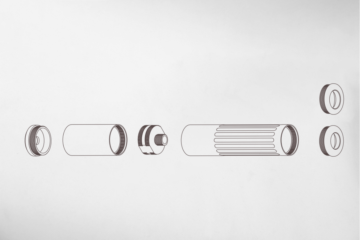 Modify - OBserver Tracer Compatible Over-Barrel Mock Suppressor (14mm CCW)