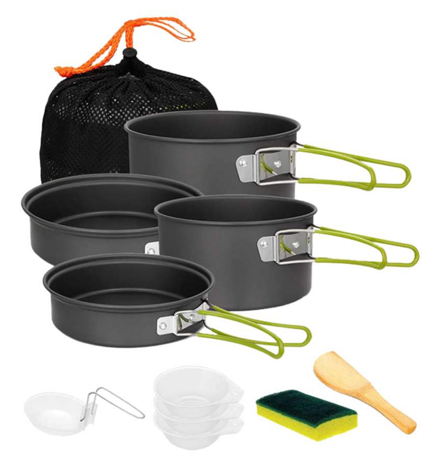 Domex Anodised Camping Cook Set (10 piece)
