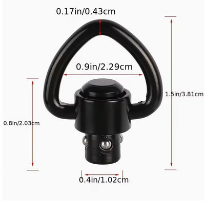 QD Button-Style Swivel (pack of 2)