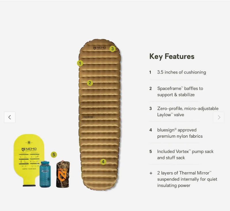 Nemo Firstlite Longbow Alpine Reg Mum