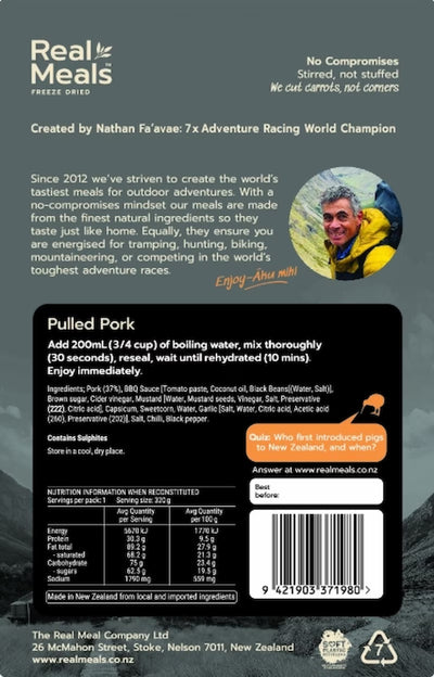 Real Meals Pulled Pork, Beans & BBQ Sauce