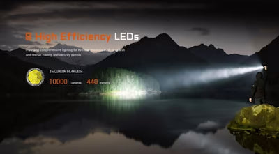 Acebeam X20 High Output Tactical Flashlight/Searchlight Dual Modes