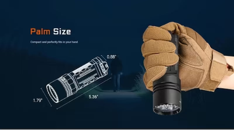 Acebeam X20 High Output Tactical Flashlight/Searchlight Dual Modes