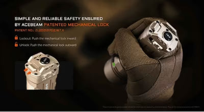 Acebeam X20-R Tactical Flashlight 3 Modes