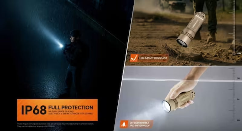 Acebeam X20-R Tactical Flashlight 3 Modes