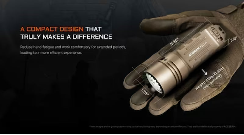 Acebeam X20-R Tactical Flashlight 3 Modes