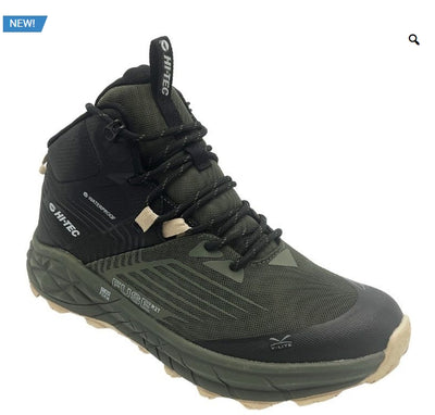 Hitec lightweight tramping boot, green with black trim