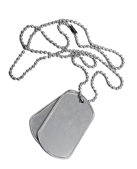 Blank Dog Tags (Silver)