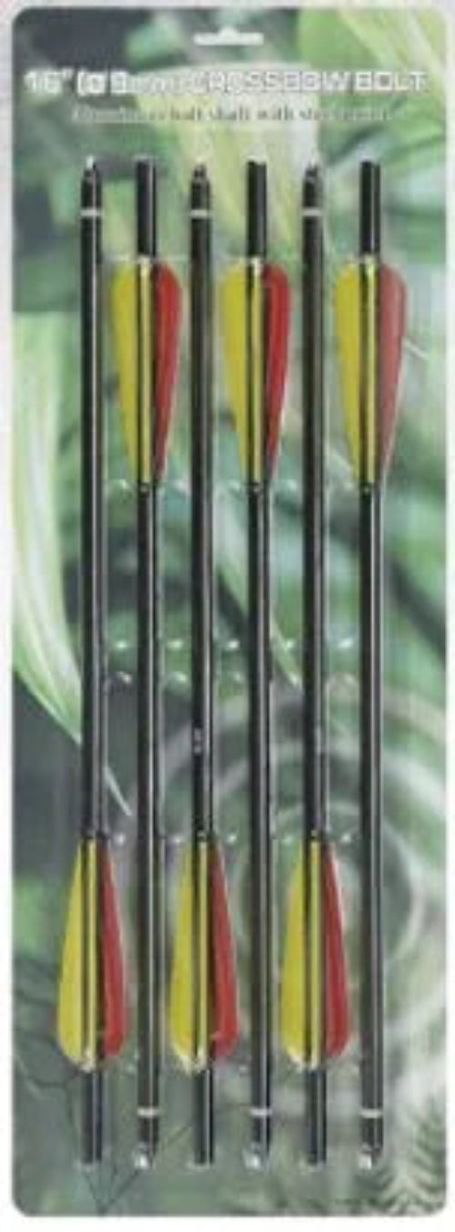 Man Kung - Aluminum Cross Bow Bolts 16" {6PK}