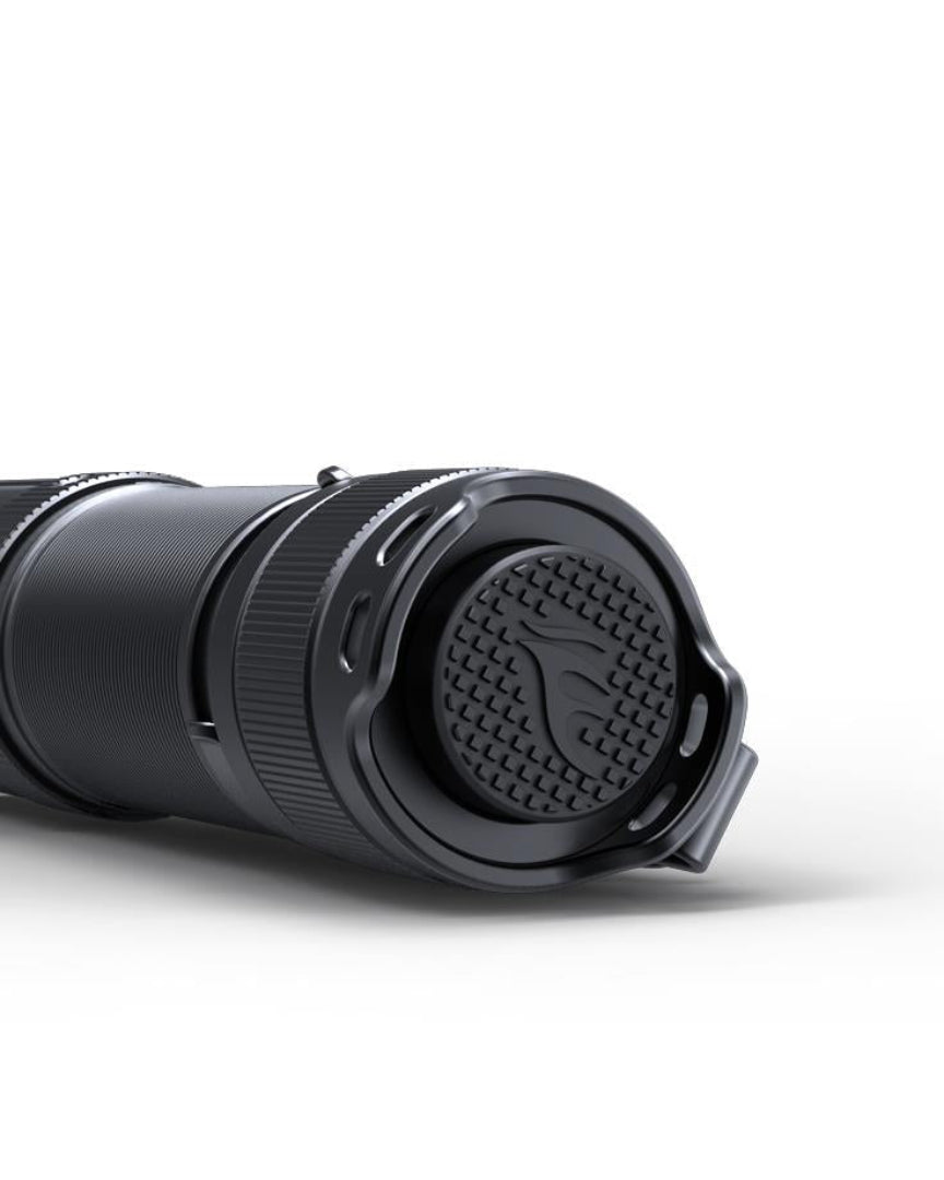 Back view of Fenix E12 end on a white background