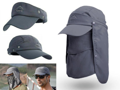 Sunhat with Neck Flap & Breathable Face Cover