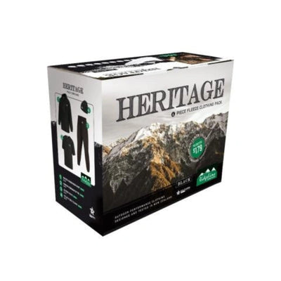 box of ridgeline fleece clothing 4 pack