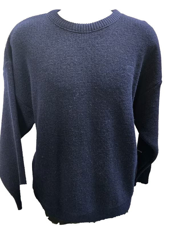 Ironbark Pure New Zealand Wool Fisherknit Rib Crew Neck Jersey