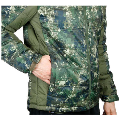 camouflage puffer jacket