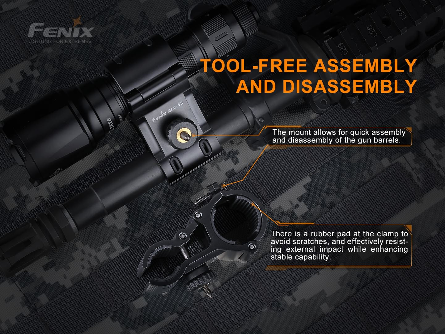 Fenix - ALG-18 Rail Flashlight Mount