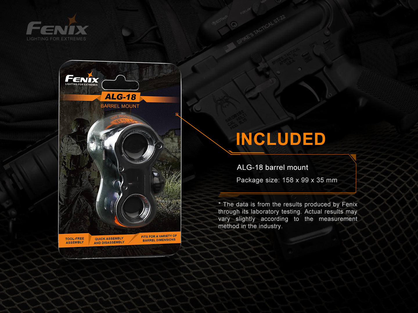 Fenix - ALG-18 Rail Flashlight Mount