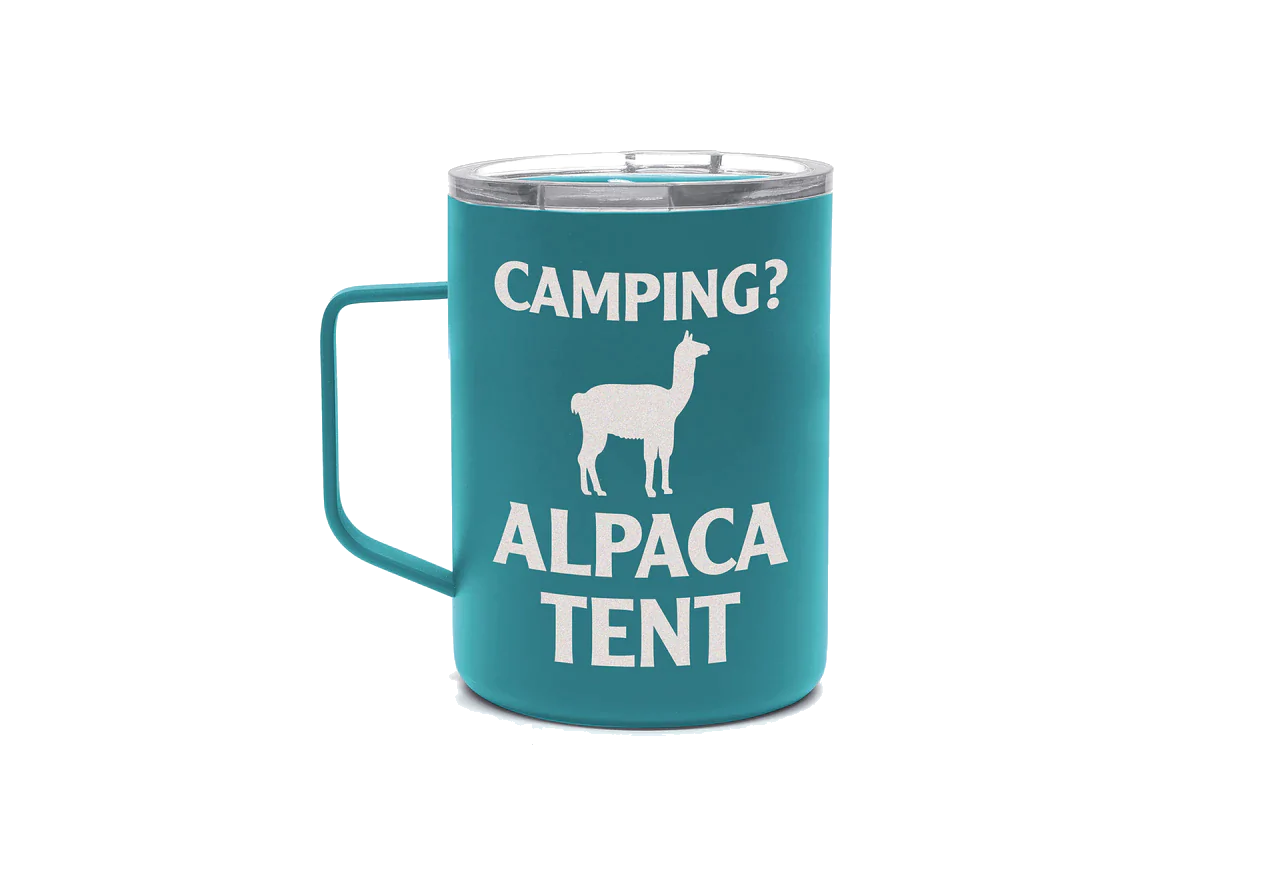 OZtrail - Camping Alpaca Tent Double Walled Mug - Last one. Save $10