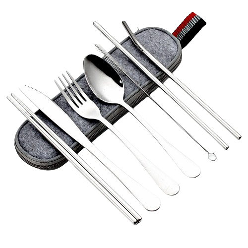 Faroot - 8Pc Stainless Steel Cutlery set in felt bag