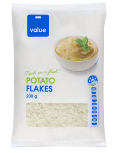 Value - Potato Flakes (Mash in a flash) (200g)
